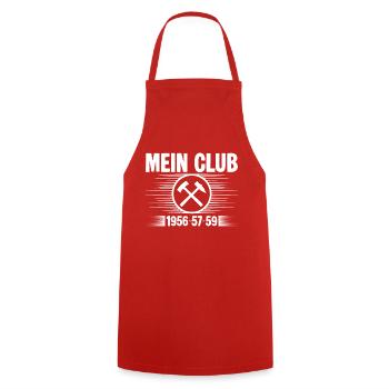 Erzgebirge Club - Kochschürze - Rot - Vorne - AI Model Male 185 dark (185cm)