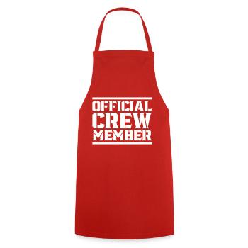 membre d’équipage - Tablier de cuisine - rouge - Devant - AI Model Male 185 dark (185cm)