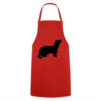 Furet - Tablier de cuisine - rouge - Devant - AI Model Male 185 dark (185cm)