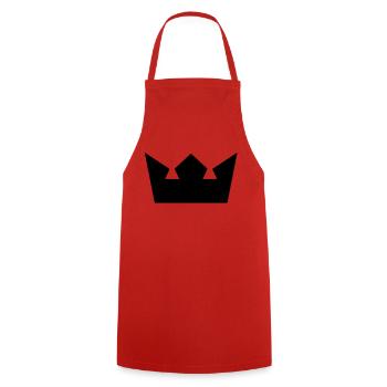 crown - Tablier de cuisine - rouge - Devant - AI Model Male 185 dark (185cm)