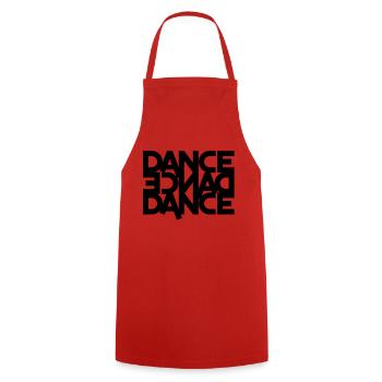 danse danse danse (en arrière) - Tablier de cuisine - rouge - Devant - AI Model Male 185 dark (185cm)