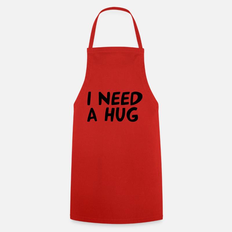 I NEED A HUG - Tablier de cuisine - rouge