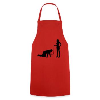 bachelor party - Cooking Apron - red - Front - AI Model Male 185 dark (185cm)