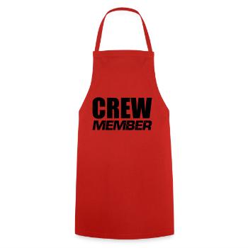 Membre d’équipage - Tablier de cuisine - rouge - Devant - AI Model Male 185 dark (185cm)