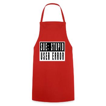 hacking code hacking coding coding computer quote - Cooking Apron - red - Front - AI Model Male 185 dark (185cm)