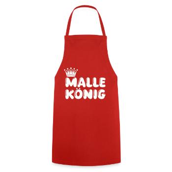 Malle König - Cooking Apron - red - Front - AI Model Male 185 dark (185cm)