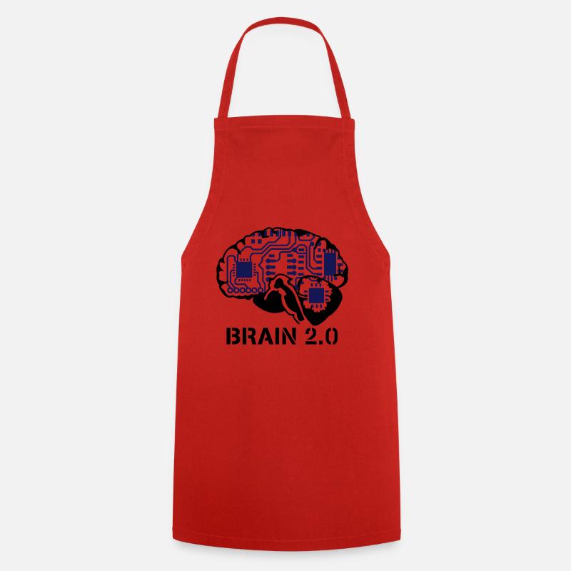 brain 2.0 - Cooking Apron - red