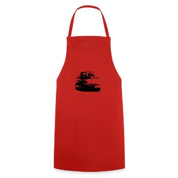Forever Sacré numéro - Tablier de cuisine - rouge - Devant - AI Model Male 185 dark (185cm)