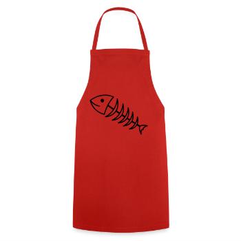 fischgraete1 - Tablier de cuisine - rouge - Devant - AI Model Male 185 dark (185cm)