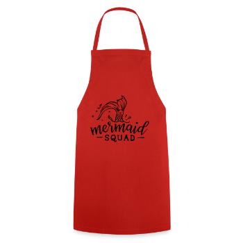 Escouade sirène - Tablier de cuisine - rouge - Devant - AI Model Male 185 dark (185cm)