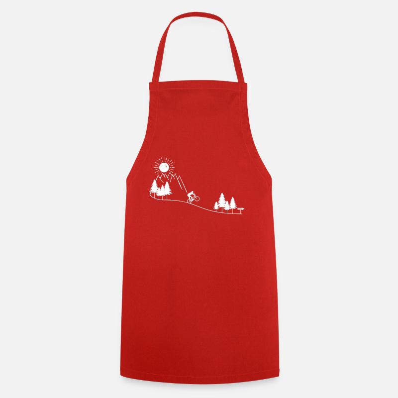 VTT biker vtt - Tablier de cuisine - rouge