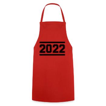 2022 - Cooking Apron - red - Front - AI Model Male 185 dark (185cm)