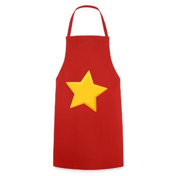 Étoile - Tablier de cuisine - rouge - Devant - AI Model Male 185 dark (185cm)