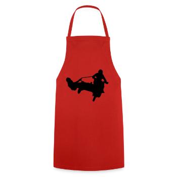 sidecar cross - Tablier de cuisine - rouge - Devant - AI Model Male 185 dark (185cm)
