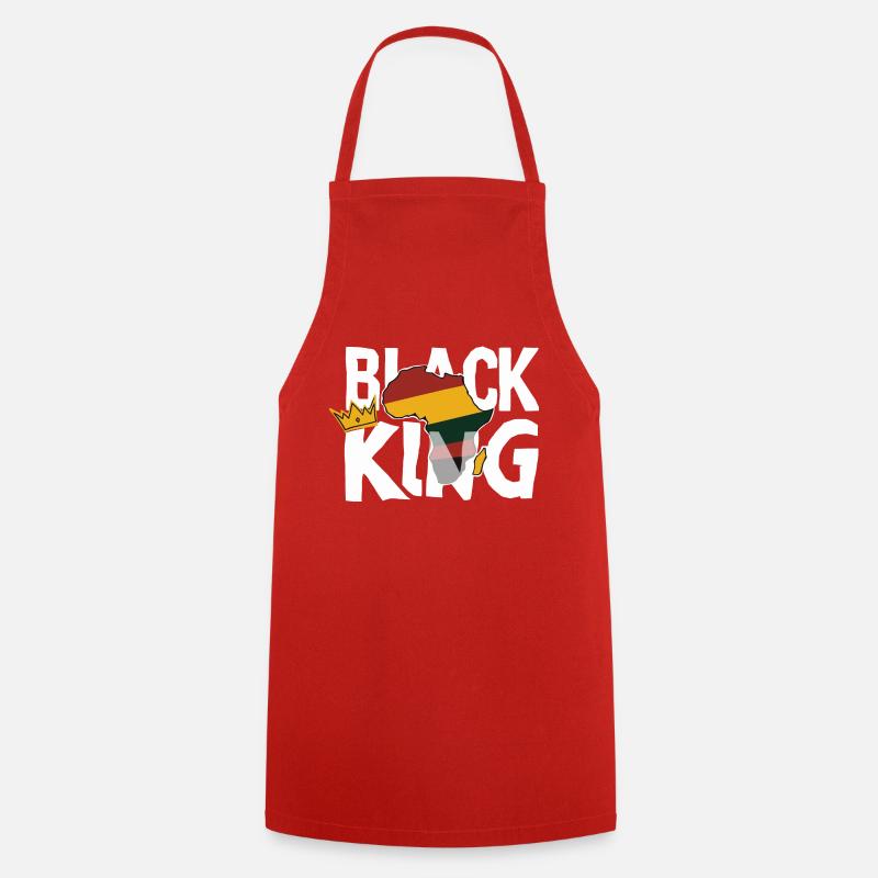 Black King - Cooking Apron - red