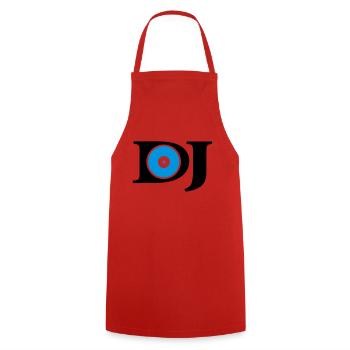 dj - Tablier de cuisine - rouge - Devant - AI Model Male 185 dark (185cm)