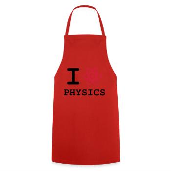 I Love Physics ! - Tablier de cuisine - rouge - Devant - AI Model Male 185 dark (185cm)