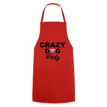 Dog Lady - Tablier de cuisine - rouge - Devant - AI Model Male 185 dark (185cm)