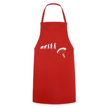 parachute evolution - Tablier de cuisine - rouge - Devant - AI Model Male 185 dark (185cm)