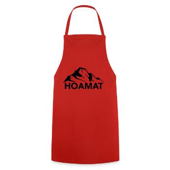 Hoamat - (6) - Kochschürze - Rot - Vorne - AI Model Male 185 dark (185cm)
