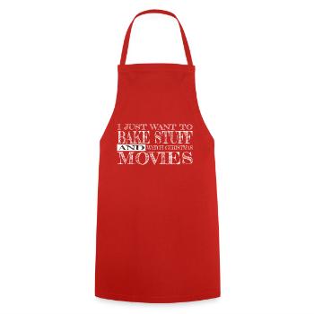 bubaprints chef joke happy couples statement bday - Kochschürze - Rot - Vorne - AI Model Male 185 dark (185cm)