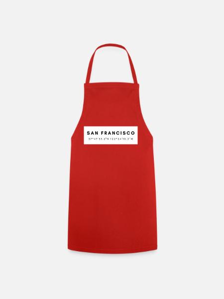 San Francisco Souvenirs - Kochschürze - Rot