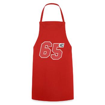 Fourgon - Tablier de cuisine - rouge - Devant - AI Model Male 185 dark (185cm)