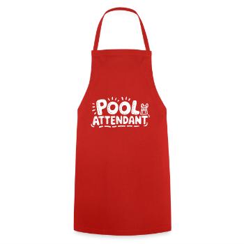Rettungsschwimmer-Feeling - Kochschürze - Rot - Vorne - AI Model Male 185 dark (185cm)