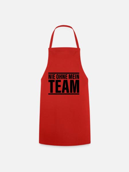 team nie - Kochschürze - Rot