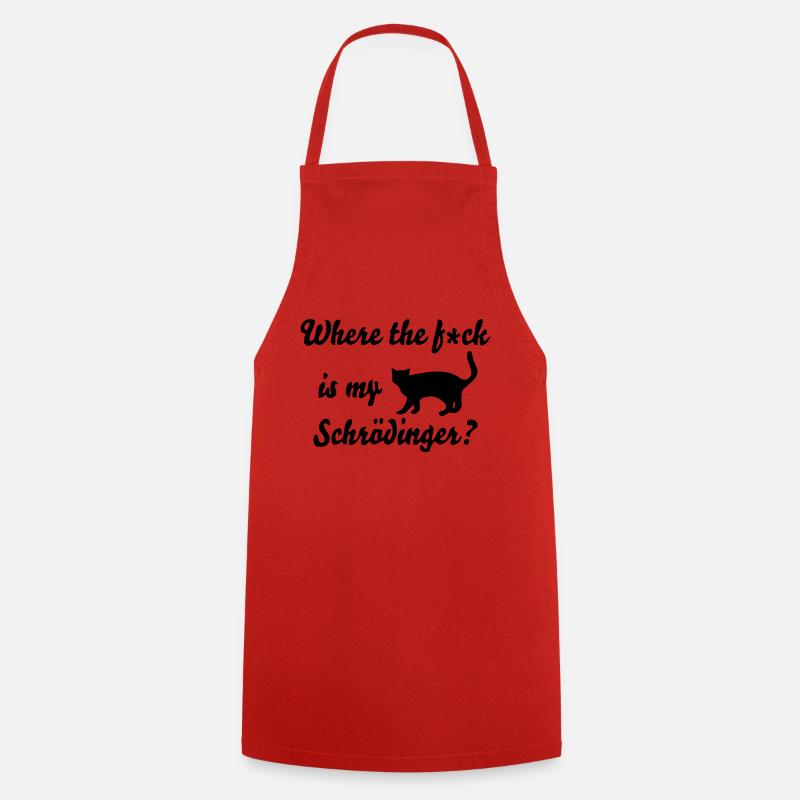 Chat de Schrödinger - Tablier de cuisine - rouge