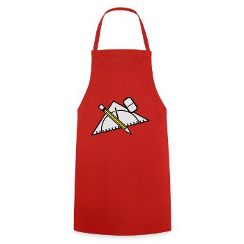 stift_lineal_radiergummi__f3 - Tablier de cuisine - rouge - Devant - AI Model Male 185 dark (185cm)