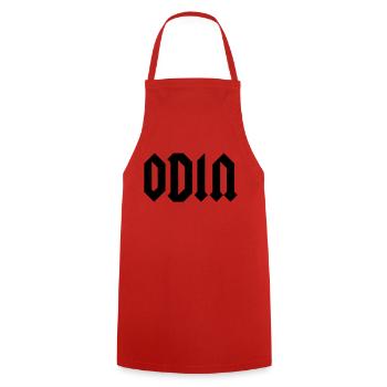 Odin - Kochschürze - Rot - Vorne - AI Model Male 185 dark (185cm)