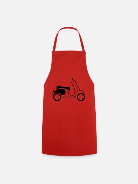 Moped - Kochschürze - Rot