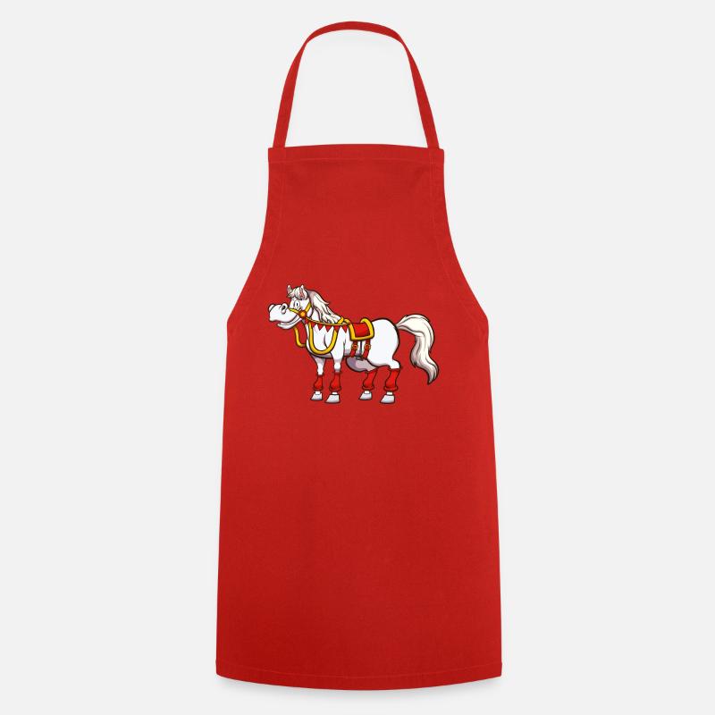 Cheval de Saint-Nicolas - Tablier de cuisine - rouge