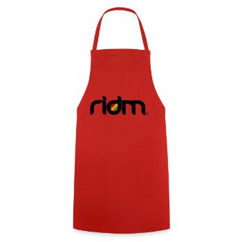 ridm logo - Kochschürze - Rot - Vorne - AI Model Male 185 dark (185cm)
