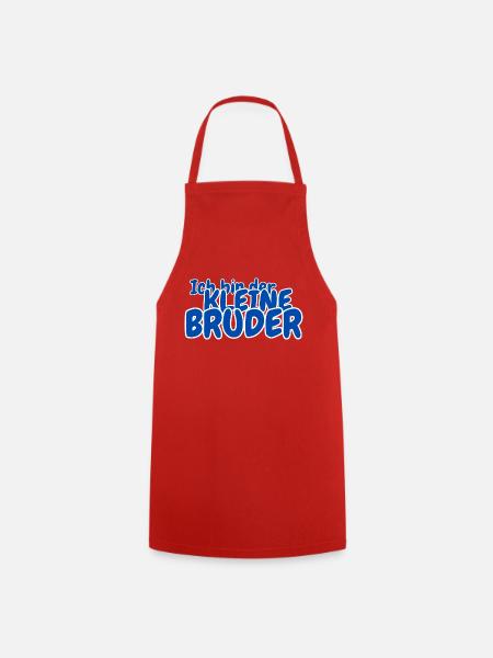 Ich bin der kleine Bruder - Kochschürze - Rot