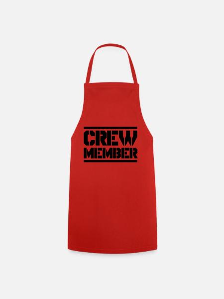 crew member - Cooking Apron - red