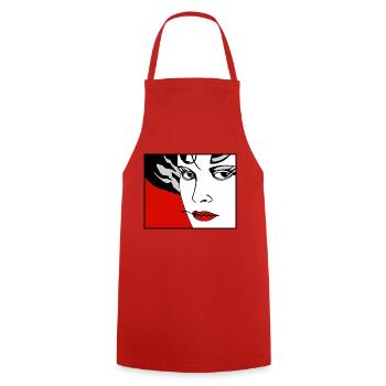 Volcane 3 - Tablier de cuisine - rouge - Devant - AI Model Male 185 dark (185cm)