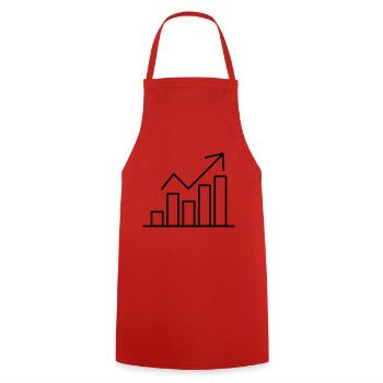Share price - Cooking Apron - red - Front - AI Model Male 185 dark (185cm)