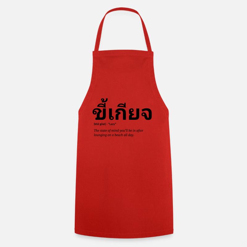 Thaï - Tablier de cuisine - rouge