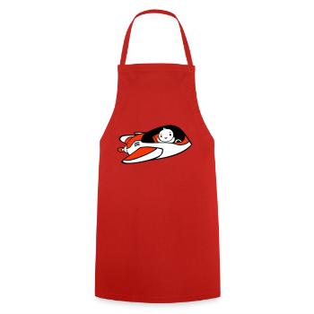 Canard vaisseau spatial Pilote Espace Science fiction Cool - Tablier de cuisine - rouge - Devant - AI Model Male 185 dark (185cm)