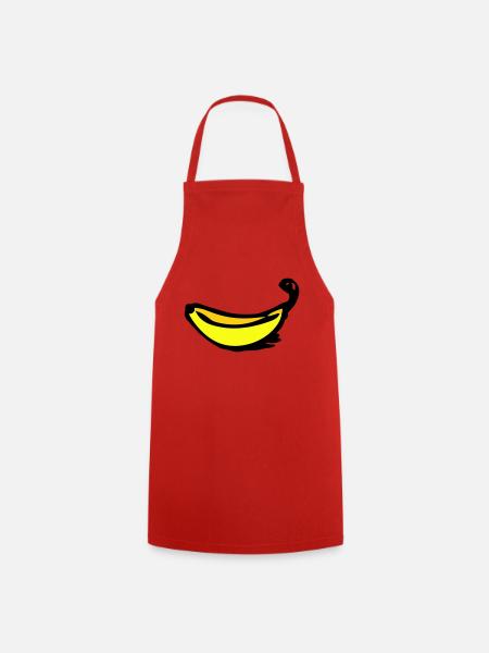 Banana - Cooking Apron - red