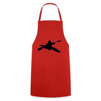 kayak sport - Cooking Apron - red - Front - AI Model Male 185 dark (185cm)