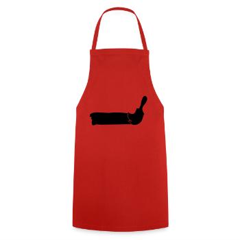 paintbrusch_2 - Tablier de cuisine - rouge - Devant - AI Model Male 185 dark (185cm)