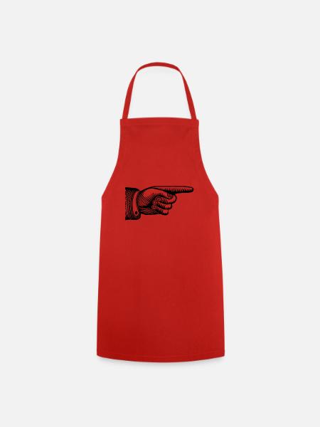 Hand - Kochschürze - Rot