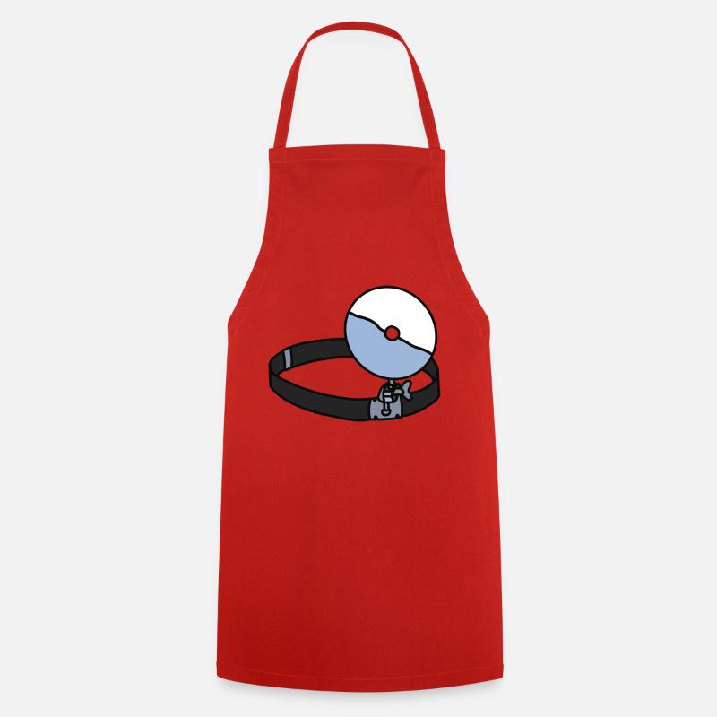 Forehead reflector - Cooking Apron - red