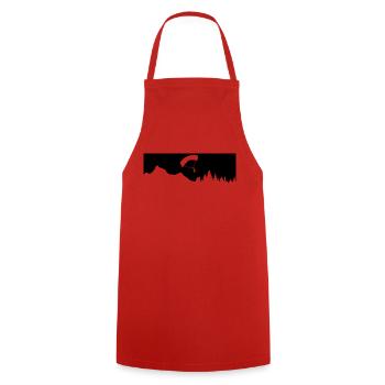 Montagne - Parapente - (15) - Tablier de cuisine - rouge - Devant - AI Model Male 185 dark (185cm)