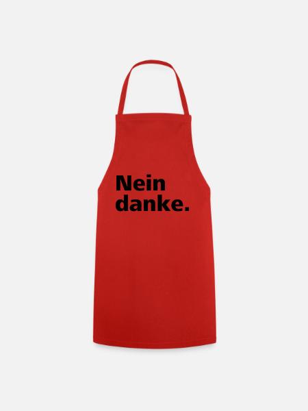 Nein danke. - Kochschürze - Rot