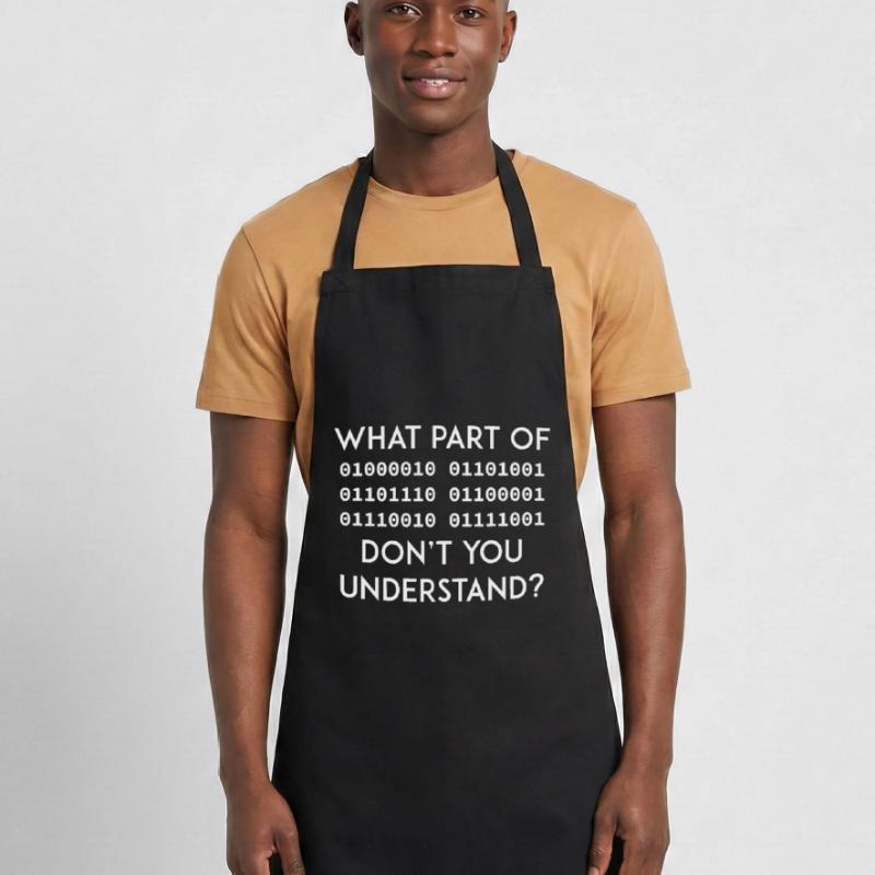 Binary Code Funny saying Nerd geek Programmer IT Cooking Apron