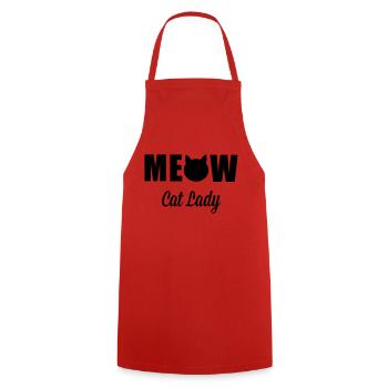 Cats - Tablier de cuisine - rouge - Devant - AI Model Male 185 dark (185cm)